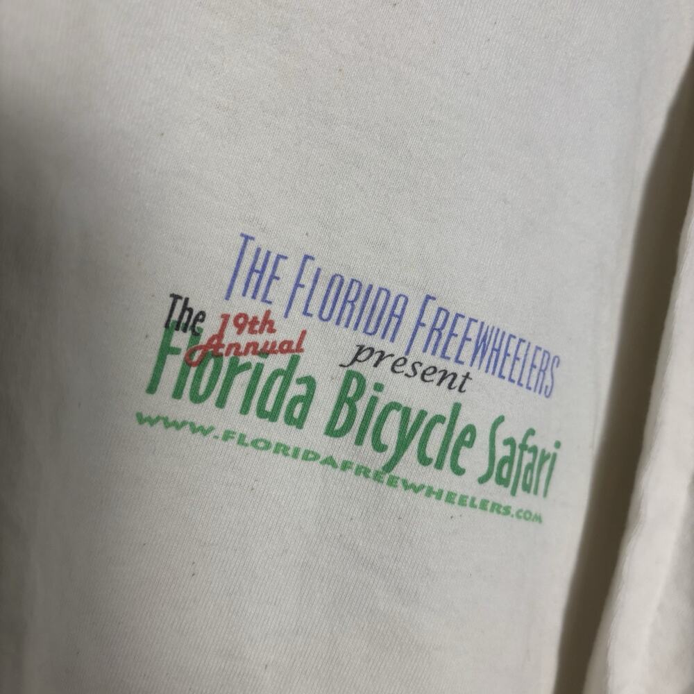 Vintage 1999 Florida Bicycle Safari Shirt Sleeve Shirtlive Oak 19th Annual XL - Picture 7 of 8